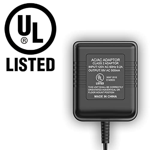 Adaptador de fonte de alimentação de campainha de vídeo certificado UL de 18V 500mA compatível com t