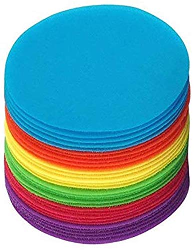 SKEMIX Sitting Carpet Spots to Educate, Pack of 30 - 5" Rug Circles Marker Dots for Preschool, Kindergarten, and Elementary Teachers