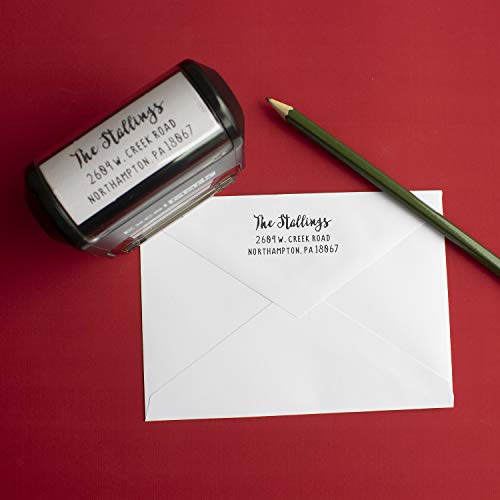 Excelmark Custom Return Address Stamp - Self Inking Rubber Stamp - Backyard #TOP3
