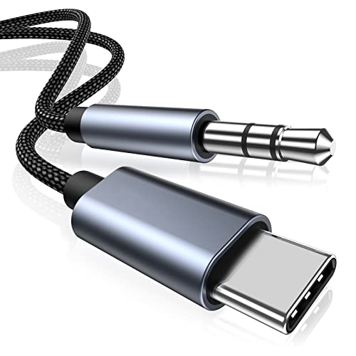 🎧 Eccellente esperienza di ascolto: Il cavo Aux USB C e compatibile perfettamente con tutti i modelli di auto, altoparlanti o cuffie dotati di jack aux da 3,5 mm; Consente di ascoltare la musica sul sistema dell'autoradio, sul sistema Hi-Fi domestico, sull'amplificatore e sulle cuffie.