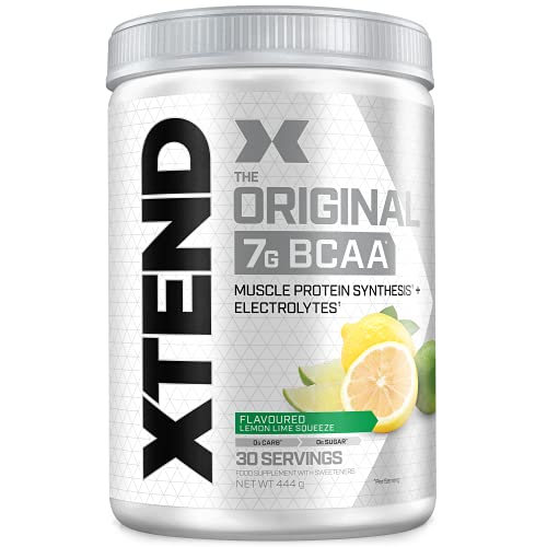 Poudre XTEND Original aux BCAA - citron/citron vert | complément alimentaire aux acides aminés ramifiés | 7 g de BCAA + électrolytes pour récupération et hydratation | 30 portions