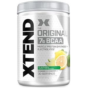 Poudre XTEND Original aux BCAA – citron/citron vert | complément alimentaire aux acides aminés ramifiés | 7 g de BCAA + électrolytes pour récupération et hydratation | 30 portions