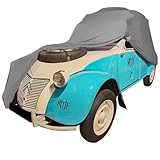 Bâche de voiture stretch, antistatique. La poussière et la saleté ne se déposent pas sur la carrosserie et ne pénètrent pas dans la voiture. Produit développé aux Pays-Bas