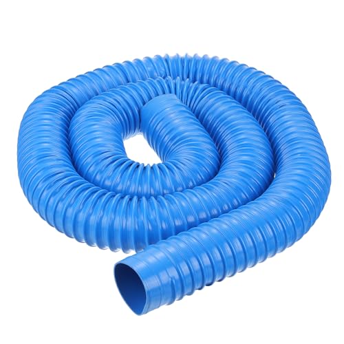 PATIKIL PVC Flexible Vacuum Cleaner Hose, 50mm ID 2M Length Dust Collection Hose Use with Dust Collectors for Industrial Woodworking Cleaner, Blue