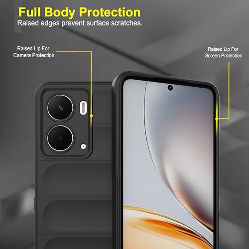 Image of amazon basics Back Case Cover for Realme P3 5G | Compatible for Realme P3 5G Back Cover | Liquid Silicon Magic Case with Camera Protection | Black