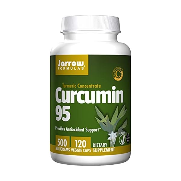 Jarrow-Formulas-Curcumin-95-500-mg-120-Veggie-Caps-Turmeric-Extract-to-Provide-Antioxidant-Support-Up-to-120-Servings Jarrow Formulas Curcumin 95 500mg - Up to 120 Servings (Veggie Caps) - Turmeric Curcumin Extract for Antioxidant Support - Bone & Joint Dietary Supplement - Minimize Oxidative Stress - Vegan - Non-GMO