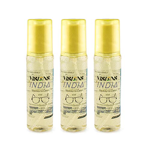 Image of AUGEN by VisionsIndia Multipurpose Cleaning Gel Spectacles, Sunglasses, Laptop, PC, Camera Lens Cleaning Solution Spray Kit with Microfiber Cloth (Lemon Grass, 300ml)