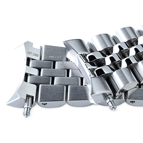 Miltat 22Mm Watch Band Compatible With Seiko Skx007 Skx009, Angus-J Solid Screw-Links #TOP4