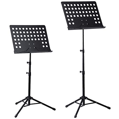 Atril para director de orquesta, color negro TPM MS440 pupitre de partituras concierto plegable y ajustable - Rockmusic Cover