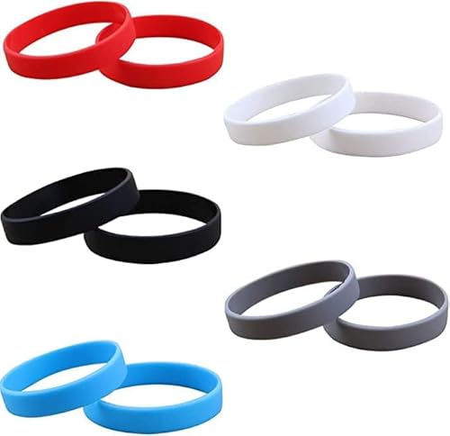 20 pulseiras de borracha para homens e mulheres, pulseiras elásticas de silicone em branco para even