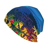【MATÉRIAUX】 Ce bonnet de bonnet du bonnet pour hommes est en polyester. Le chapeau de crâne est super doux, adapté à la peau et confortable. Il est extensible de couvrir les oreilles et garde la tête et les oreilles au chaud toute la journée en hiver.