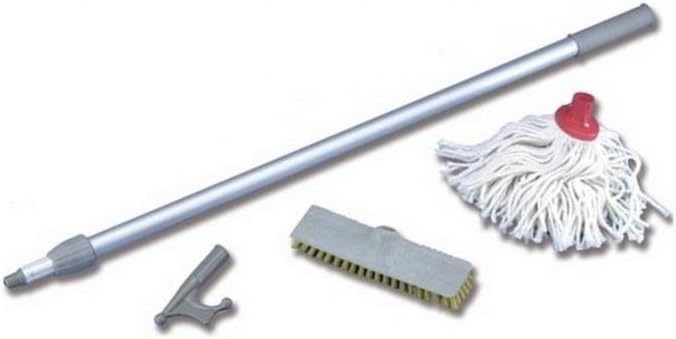 4 PIECE KIT BOAT HOOK BRUSH and SPONGE CLEANING MAINTENANCE
