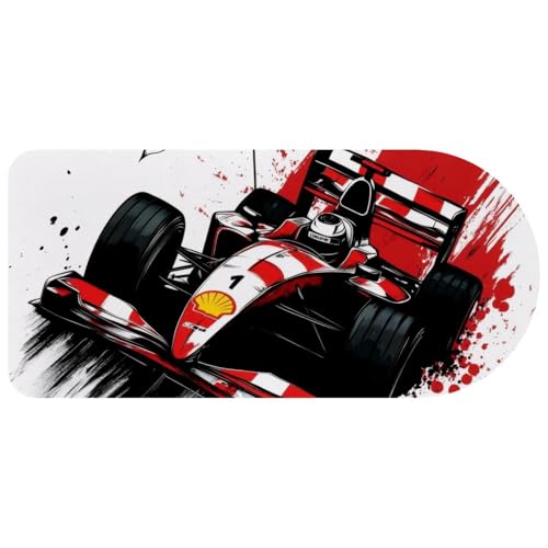 Grand tapis de souris gaming voiture de course pour bureau et maison 73cm