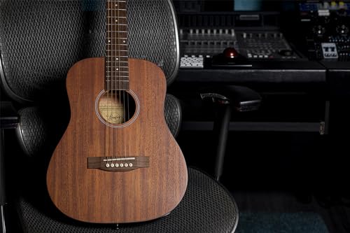 Bamboo 810096346759 Acoustic Guitar Mini Travel Mahogany 1/2 Size. 34". Complete Beginner'S Bundle thumb #1