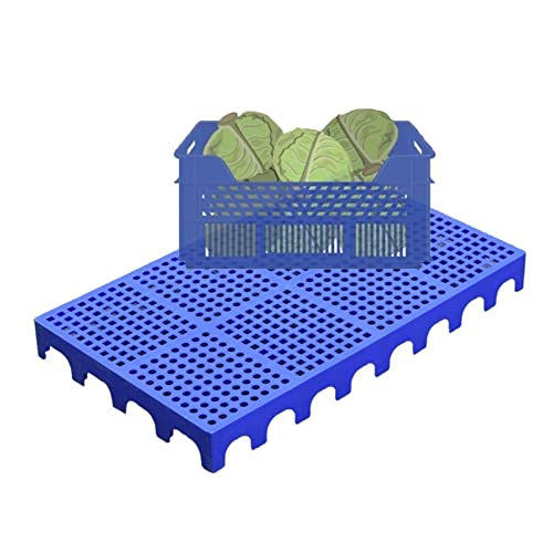 Palettes de rangement durables en plastique empilables pour cour et terrasse