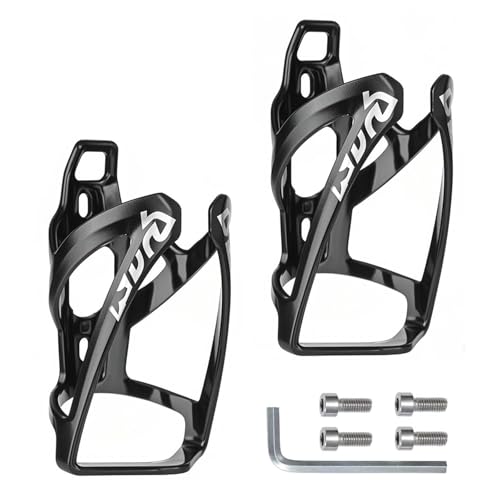 OIENNI 2 Pack Bike Water Bottle Cage Lightweight Bicycle Bottle Holder Universal Bike Cup Holder Rack for Road/Mountain Bike