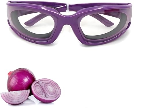 QHFlashbuy Gafas para Cortar Cebolla,Antiparras para Cortar Cebollas Picantes Gafas de Cebolla Anti-picante Gafas Protector de Ojos para Cocinar,Utensilios de Cocina
