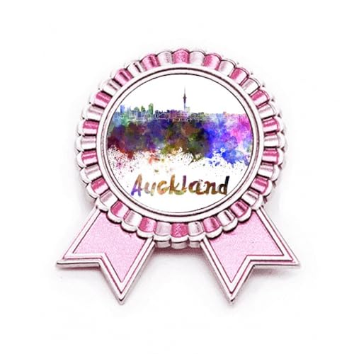 Broche aquarelle Auckland Rose en métal taille M pour accessoiriser vos tenues
