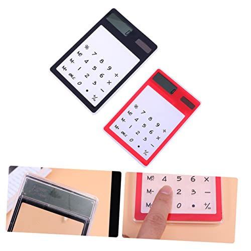 Calculadora táctil portátil Operitacx de 2 piezas para el hogar 5