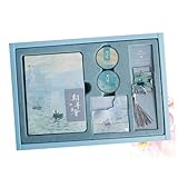 Homoyoyo Notizbuchbox mit Hardcover Kreatives Memo Satz Tragbares Tagebuch Scrapbook Robustes Material Kompakte Größe Geschenkbox für Freunde Reisen