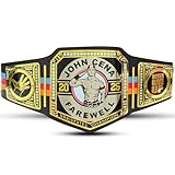 Wrestling Championship Title Belt Replica - Adult Size Replica Title Championship Authentic Look (Center John Cena Undisputed Black)