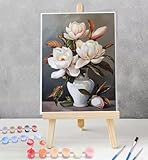 【Matériaux Résistants & Couleurs Durables】Peintures acryliques intenses et anti-décoloration. Les numéros sur la toile sont nets et lisibles, garantissant un résultat professionnel. La toile en coton texturé préserve votre œuvre des.