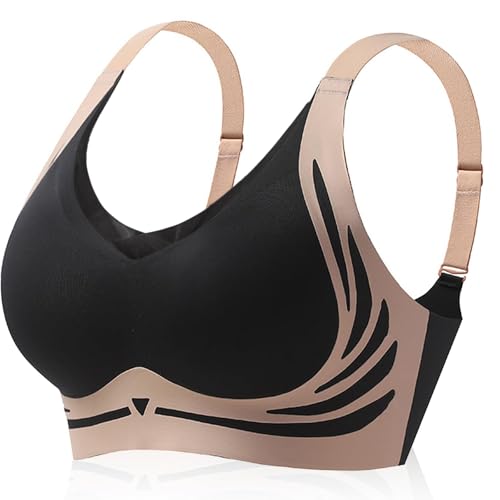 Image of Smoothing Bra Anti Sagging Wireless Push Up Bras for Women No Underwire Full Coverage Bra Comfy Bras for Women