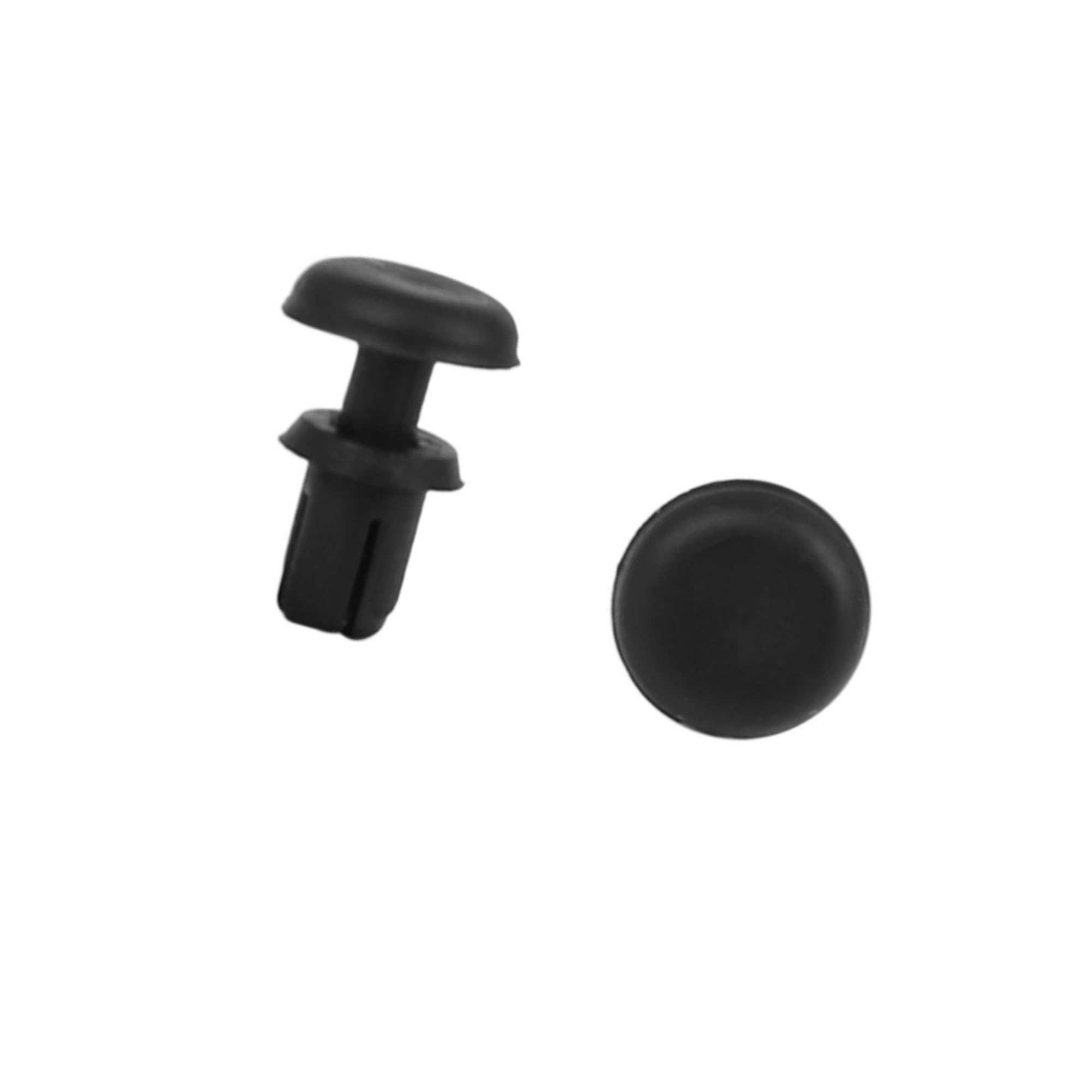 ACROPIX 30Pcs 4mm Black Plastic Rivets Push Type Panel Retainer Fastener Clip for Car Car Parts
