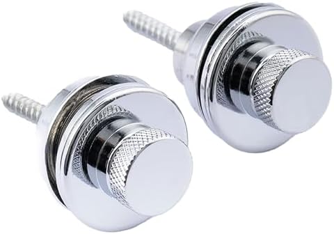 Seguros De Correa Para Guitarra O Bajo Musiclily - 2 Piezas, Metal, Incluye Tornillos Y Arandelas