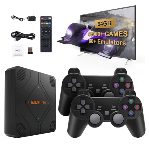 Retro Game Console, V5 64GB 45000+ Classic Games Retro Game Stick...