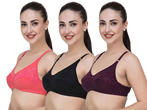 Image of Fasense Women's Wire Free Non Padded Cotton Bra