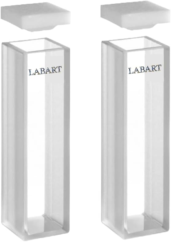 LABART UV Quartz Cuvette For Spectrophotometer, Pathlength 10mm, Volume 3.5M