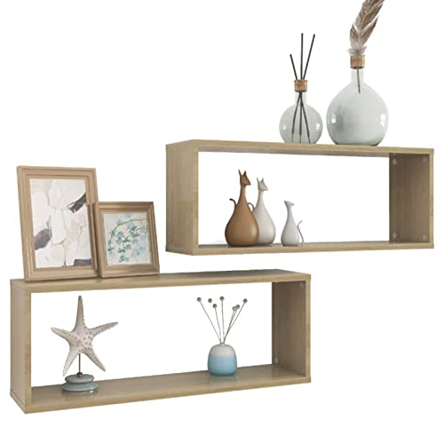 Cube de rangement étagères muraux pour optimiser les petits espaces du salon