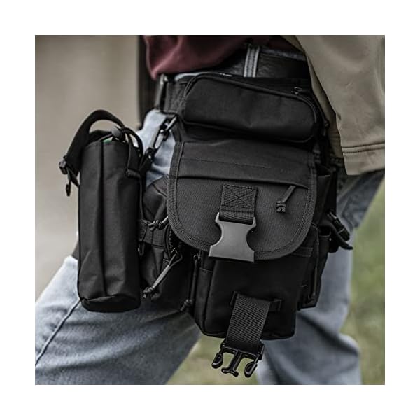 ANTARCTICA Waterproof Military Tactical Drop Leg Pouch Bag Type B Cross Over Leg Rig Outdoor Bike Cycling Hiking Thigh Bag - Image 5