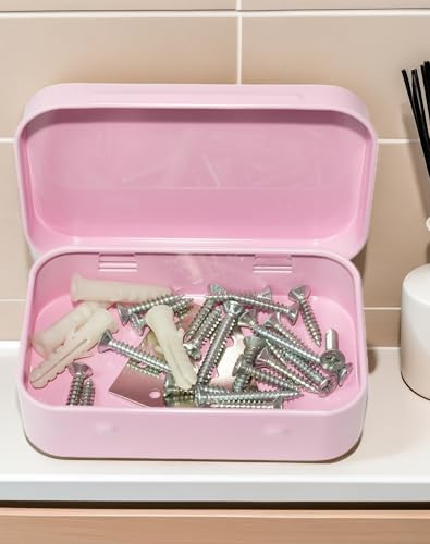 Image of Pink Small Metal Tins with Lids -20 PCS Pink Versatile Tin Containers for Storage and Organization - Perfect Small Tin Box and Zyn Holder Nail Box DIY Gift Packaging Golden Iron Mint Case