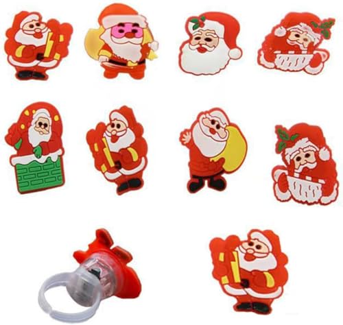 BNOYONERAS 10 Stück Weihnachten Fingerlichter Spielzeug, Weihnachten...