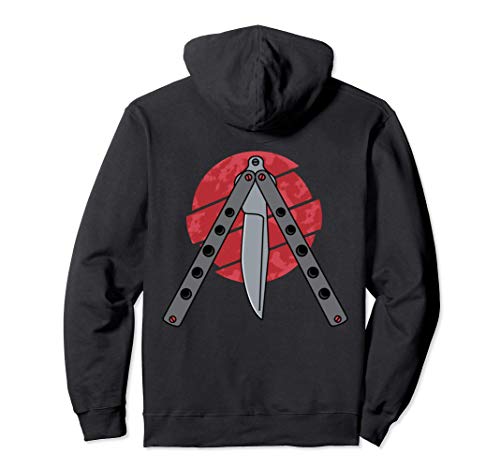 Butterfly Knife Collector Balisong Flipping Knife Lover Pullover Hoodie