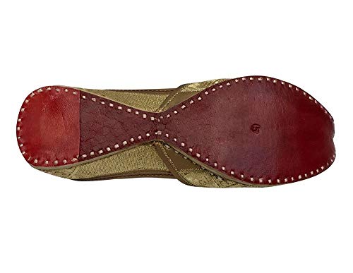 Punjabi Jutti Flat Red Wedding Shoes Khussa Shoes Indian Shoes Juti4