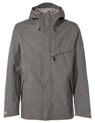 VAUDE Herren Regenjacke – Rosemoor Jacket II, wasserdicht und atmungsaktiv, funktionale 2-Lagen Outdoorjacke, Wassersäule 10.000 mm, black uni, XL