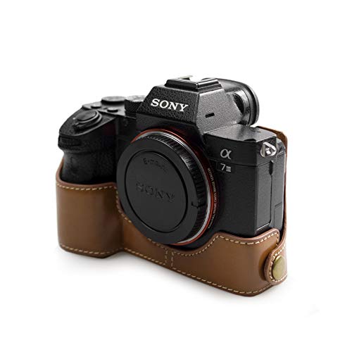 Kinokoo Camera Case Compatible For Sony A9 Alpha 7R3 A7R3 A7Iii(Brown-B/With Flapper) #TOP2