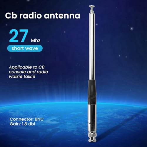 Antena 27Mhz de varilla para comunicación CB portátil en ruta y camping 7