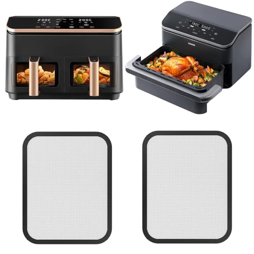 Grille Anti Projection pour Cosori Air Fryer 10 L/Cosori CAF-R901-AEU 8,5L, Couvercle Anti Eclaboussure pour Cosori Airfryer 10l Twinfry, Accessoires Air Fryer