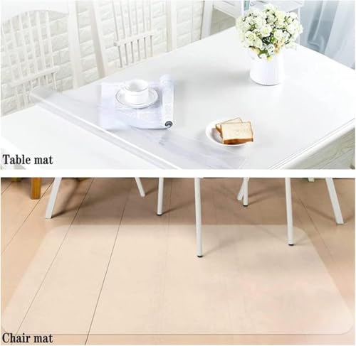 Protection de table transparente 70x140 cm pour meuble TV