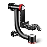NEEWER Gimbal - Cabezal de trípode Profesional de aleación de Aluminio de Alto Rendimiento con Placa de liberación rápida Arca, GM101 soporta Tomas panorámicas de 360 Grados más Suaves para cámaras