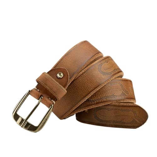 Ceinture pour pantalons décontractés homme en cuir rétro