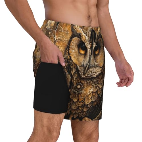 Traje de baño para hombre transpirable y ligero con secado rápido Owl Beliefs 6