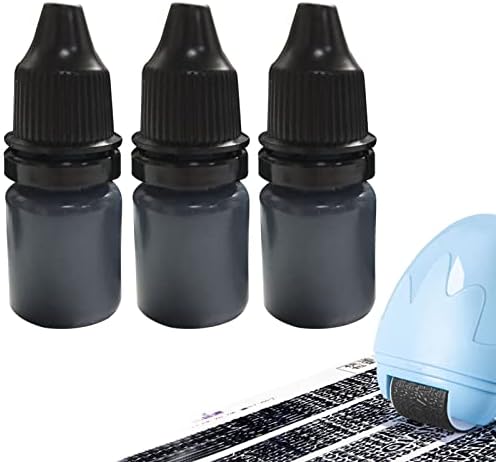 Winwon Address Stamp Refill Ink | Identity Protection Roller Stamp Refill Ink - for Confidential Roller Stamp, Privacy & Security Stamp, Designed for ID Blackout Security