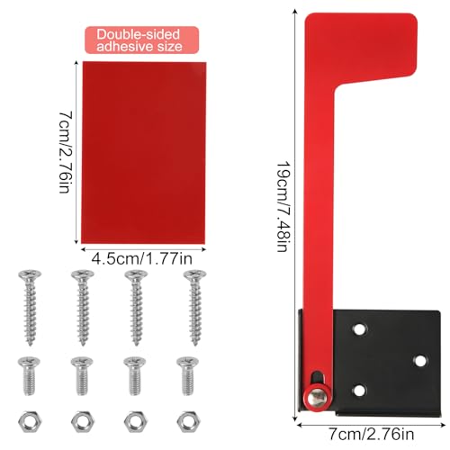 Briefkastenfahne, Professionelle Fahne für Briefkasten Mentales Rote-Fahnen-Ersatzkit Kein Werkzeug Erforderlich Klebe-Briefkasten-Fahne für Wand- und Pfostenmontage
