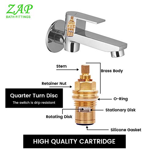 Image of Zap Metrix Bolt Long Body with Chrome Finish /Brass /with Wall Flange for Homewear