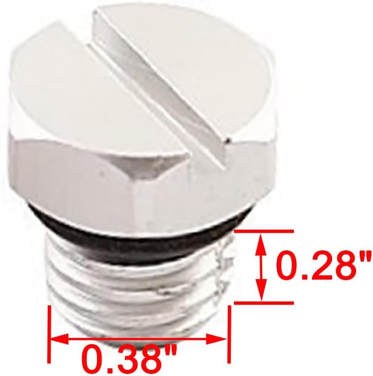 iFJF Billet Aluminum Air Bleeder Screw Replacement for 2001-2017 6.6L Duramax Diesel Fuel Filter Silver (Pack of 2)